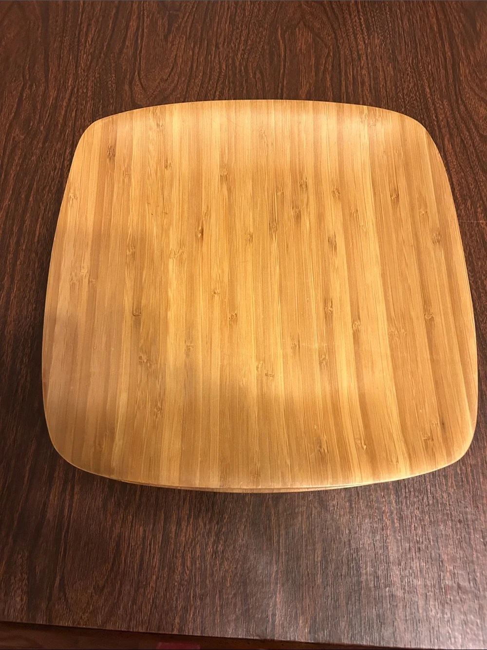Crate & Barrel Eight bamboo plates 12” x 11.75”
